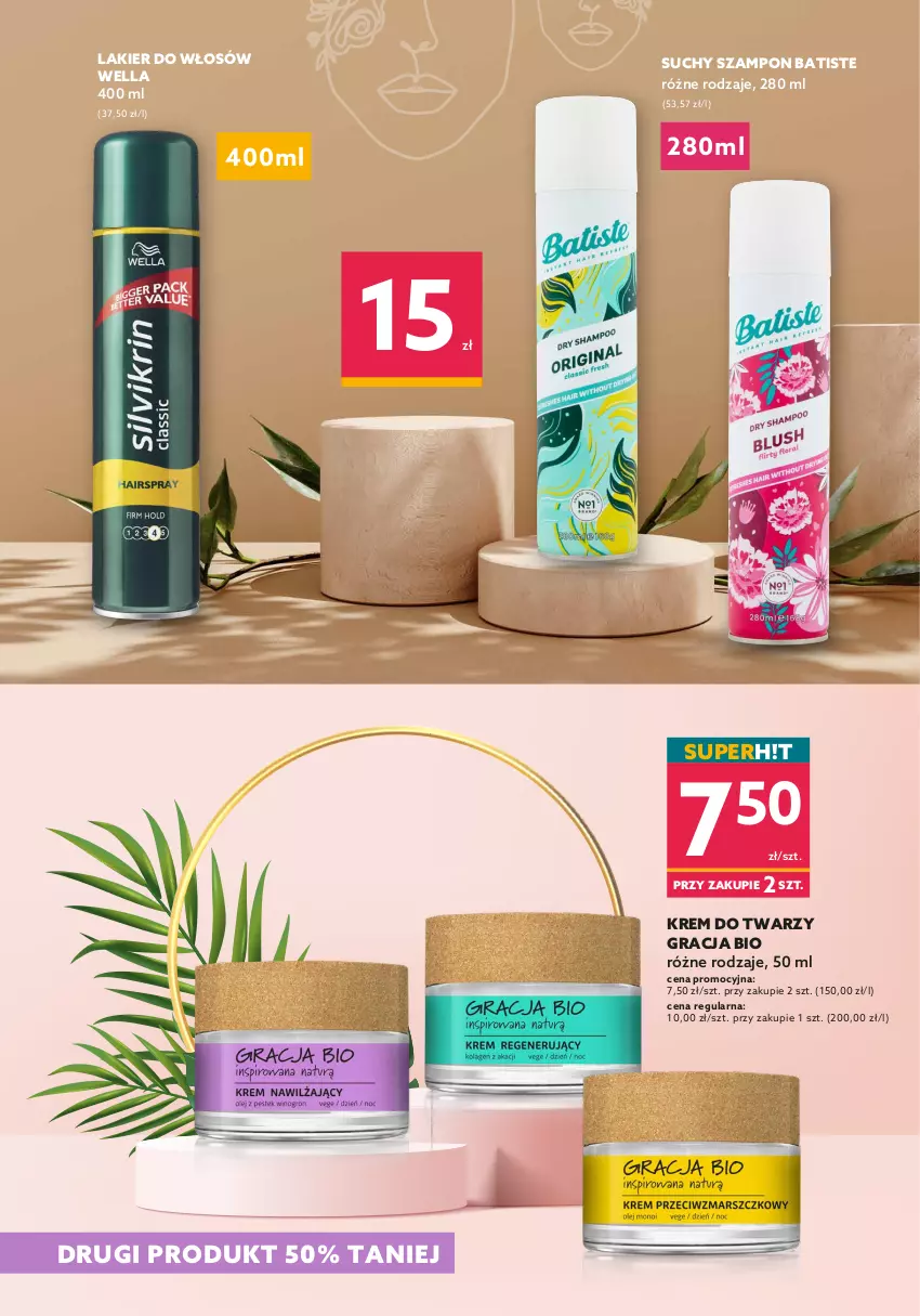 Gazetka promocyjna Dealz - KATALOG KOSMETYCZNYWiosenne Przebudzenie - ważna 21.03 do 03.04.2022 - strona 3 - produkty: Batiste, Gra, Krem do twarzy, Lakier, Lakier do włosów, Suchy szampon, Szampon, Wella