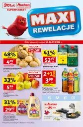 Gazetka promocyjna Auchan - Gazetka 30 Lat Supermarket Auchan - Gazetka - ważna od 16.09 do 16.09.2026 - strona 1 - produkty: Kawa ziarnista, Kawa, Ziemniaki, Woolite, Lipton, Napój gazowany, Jacobs, Kapsułki do prania, Napój