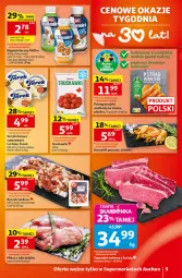 Gazetka promocyjna Auchan - Gazetka 30 Lat Supermarket Auchan - Gazetka - ważna od 16.09 do 16.09.2026 - strona 5 - produkty: Ser, Brie, Truskawki, Camembert, Boczek, Napój mleczny, Pstrąg, Krewetki, Ser pleśniowy, Napój, Mięso