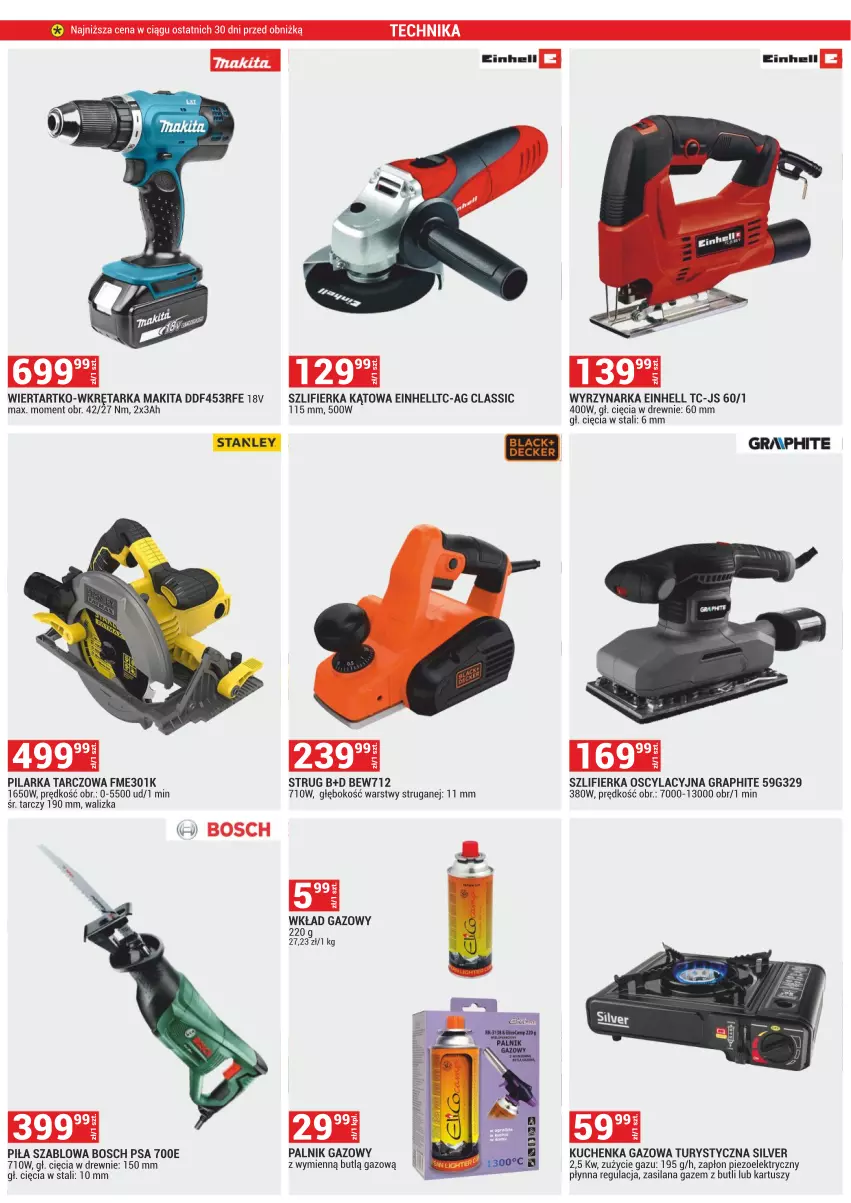 Gazetka promocyjna Merkury Market - ważna 02.04 do 30.04.2024 - strona 18 - produkty: Bosch, Einhell, Gra, Koc, LANA, Makita, Pilarka tarczowa, Silan, Szlifierka, Szlifierka kątowa, Tarka, Tusz, Walizka, Wkręt, Wkrętarka, Wyrzynarka