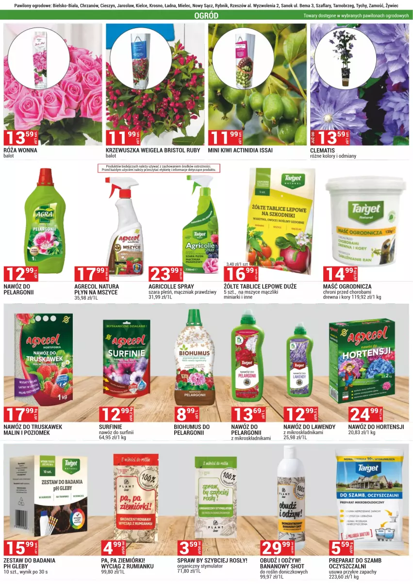 Gazetka promocyjna Merkury Market - ważna 02.04 do 30.04.2024 - strona 3 - produkty: Biohumus, Chrzan, Kiwi, Mus, Nawóz, Ogród, Owoce, Róża, Rum, Surf