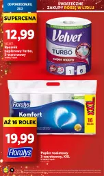 Gazetka promocyjna Lidl - GAZETKA - Gazetka - ważna od 24.12 do 24.12.2024 - strona 12 - produkty: Papier, Papier toaletowy, Velvet, Ręcznik