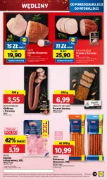 Gazetka promocyjna Lidl - GAZETKA - Gazetka - ważna od 24.12 do 24.12.2024 - strona 23 - produkty: Ser, Pasztet, Szynka konserwowa, Szynka, PIKOK, Kabanos, Kiełbasa