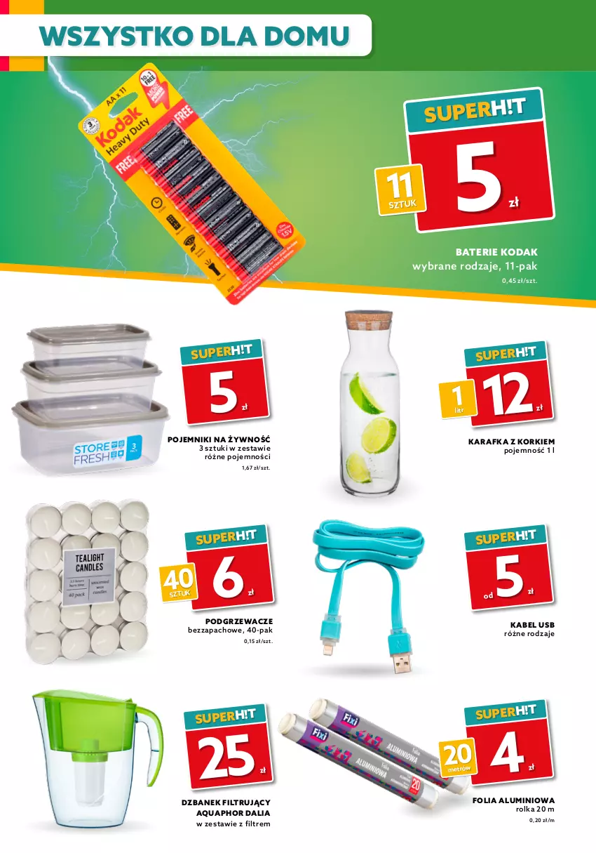 Gazetka promocyjna Dealz - Gazetka na otwarcie - Wieluń - ważna 30.06 do 14.07.2021 - strona 6 - produkty: Aquaphor, BIC, Chodzik, Długopis, Dzbanek, Dzbanek filtrujący, Dzieci, Folia aluminiowa, Gra, Hot Wheels, Kabel USB, Karafka, Klocki, Podgrzewacze, Pojemnik, Zabawka