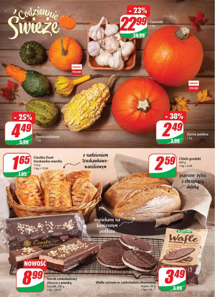 Gazetka promocyjna Dino - Gazetka - ważna 05.10 do 11.10.2022 - strona 12 - produkty: Chleb, Deser, Kupiec, Piec, Ryż, Ser, Wafle