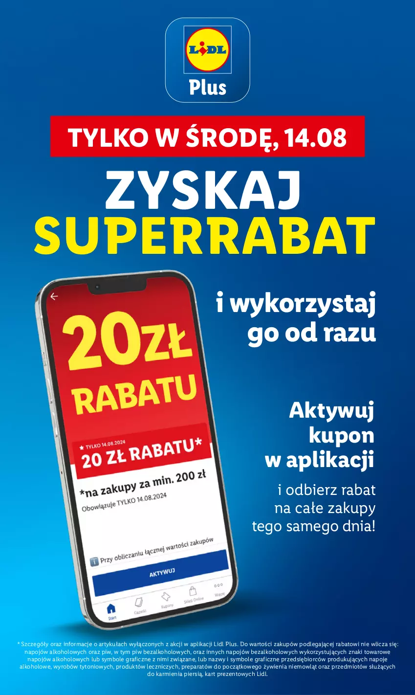 Gazetka promocyjna Lidl - GAZETKA - ważna 12.08 do 14.08.2024 - strona 4 - produkty: Gra, Karmi, Napoje, Znicz