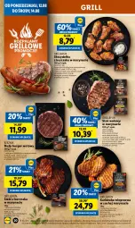 Gazetka promocyjna Lidl - GAZETKA - Gazetka - ważna od 14.08 do 14.08.2024 - strona 26 - produkty: Kurczak, Stek wołowy, Karkówka wieprzowa, Stek, Burger, Skrzydełka z kurczaka, Grill