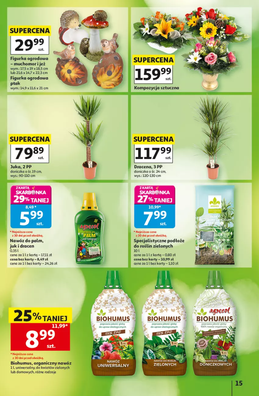 Gazetka promocyjna Auchan - Gazetka 30 Lat Hipermarket Auchan - ważna 03.09 do 09.09.2026 - strona 15 - produkty: Biohumus, Mus, Nawóz, Podłoże do roślin