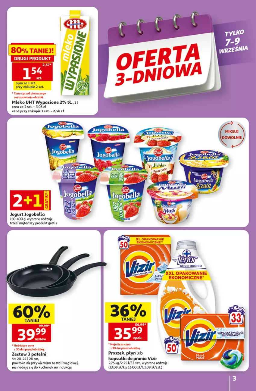 Gazetka promocyjna Auchan - Gazetka 30 Lat Hipermarket Auchan - ważna 03.09 do 09.09.2026 - strona 3 - produkty: Bell, Bella, Gra, Jogobella, Jogurt, Kapsułki do prania, Mleko, Vizir
