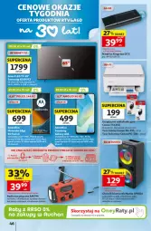 Gazetka promocyjna Auchan - Gazetka 30 Lat Hipermarket Auchan - Gazetka - ważna od 09.09 do 09.09.2026 - strona 46 - produkty: Pendrive, Głośnik, Mikrofon, Tusz, Tarka, Silan, Głośnik bluetooth, Urządzenie wielofunkcyjne, Canon, Latarka, Manta, Akumulator