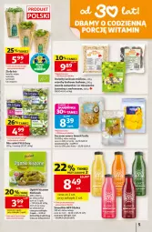 Gazetka promocyjna Auchan - Gazetka 30 Lat Hipermarket Auchan - Gazetka - ważna od 09.09 do 09.09.2026 - strona 5 - produkty: Kolendra, Sałat, Smoothie, Bazyl, Owoce, Bazylia, Mięta, HP, Fa