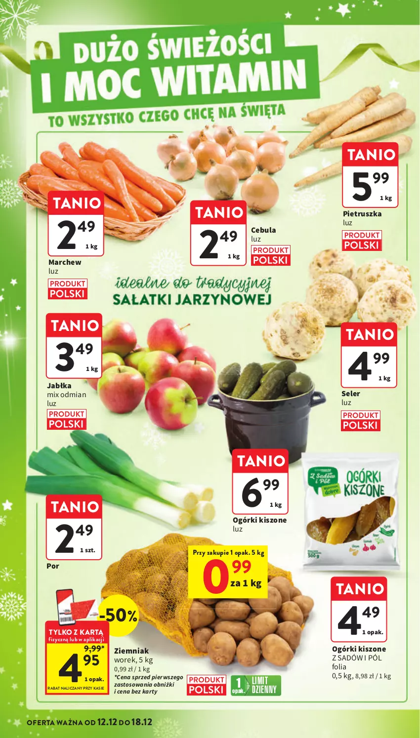 Gazetka promocyjna Intermarche - Gazetka Intermarche - ważna 12.12 do 18.12.2024 - strona 16 - produkty: Cebula, Jabłka, Pietruszka, Por