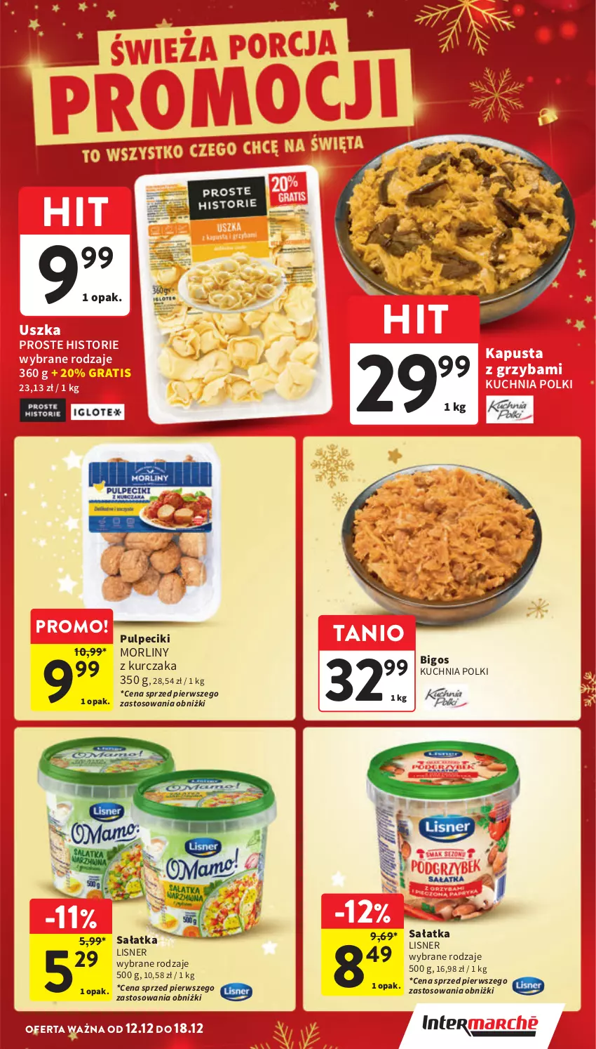 Gazetka promocyjna Intermarche - Gazetka Intermarche - ważna 12.12 do 18.12.2024 - strona 25 - produkty: Bigos, Gra, Kuchnia, Kurczak, Lisner, Morliny, Sałat, Sałatka