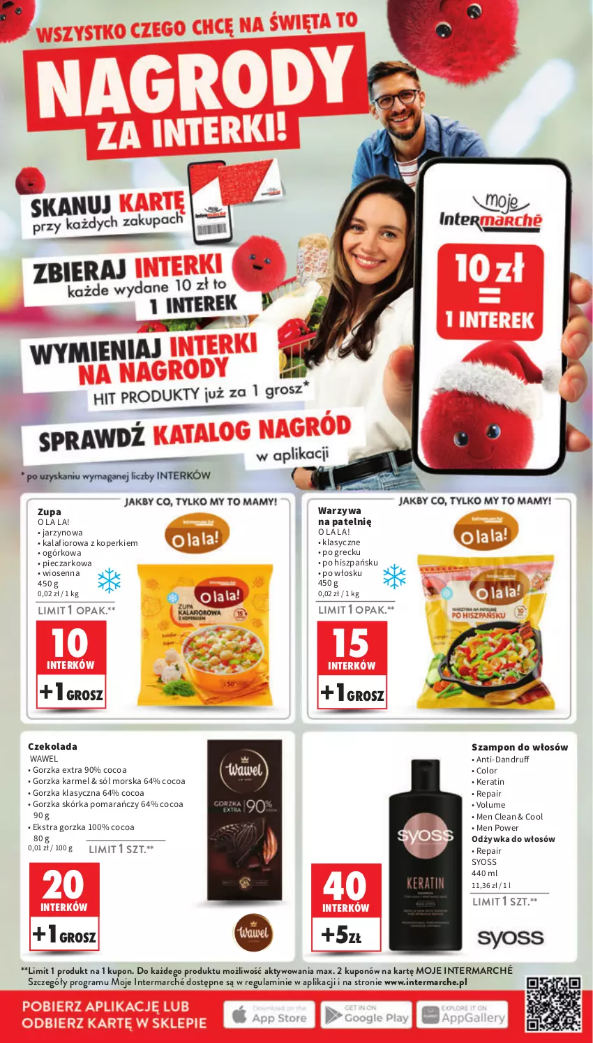 Gazetka promocyjna Intermarche - Gazetka Intermarche - ważna 12.12 do 18.12.2024 - strona 30 - produkty: Czekolada, Gra, Kalafior, Odżywka, Piec, Sól, Syoss, Szampon, Warzywa, Wawel, Zupa