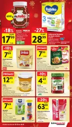 Gazetka promocyjna Intermarche - Gazetka Intermarche - Gazetka - ważna od 18.12 do 18.12.2024 - strona 33 - produkty: Nutella, Gra, Inka, Kawa zbożowa, Kawa, Dżem, Sante, Bebiko, Miód, Ferrero, Dzieci, Odżywka, Granola, Brownie, Herbapol, Nektar