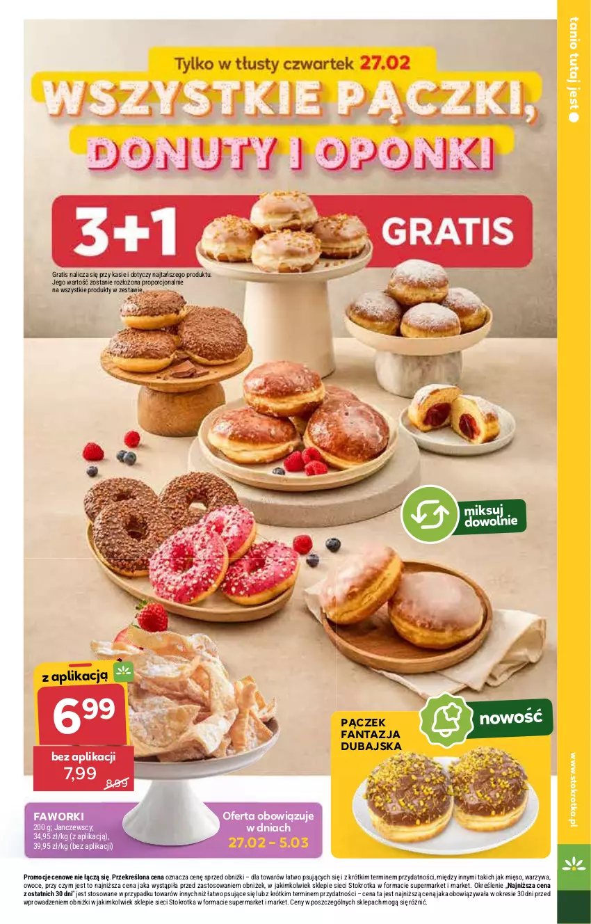 Gazetka promocyjna Stokrotka - Supermarket Opole/Radom - ważna 27.02 do 05.03.2025 - strona 5 - produkty: Fa, Fanta, Faworki, Mięso, Owoce, Pączek, Por, Warzywa