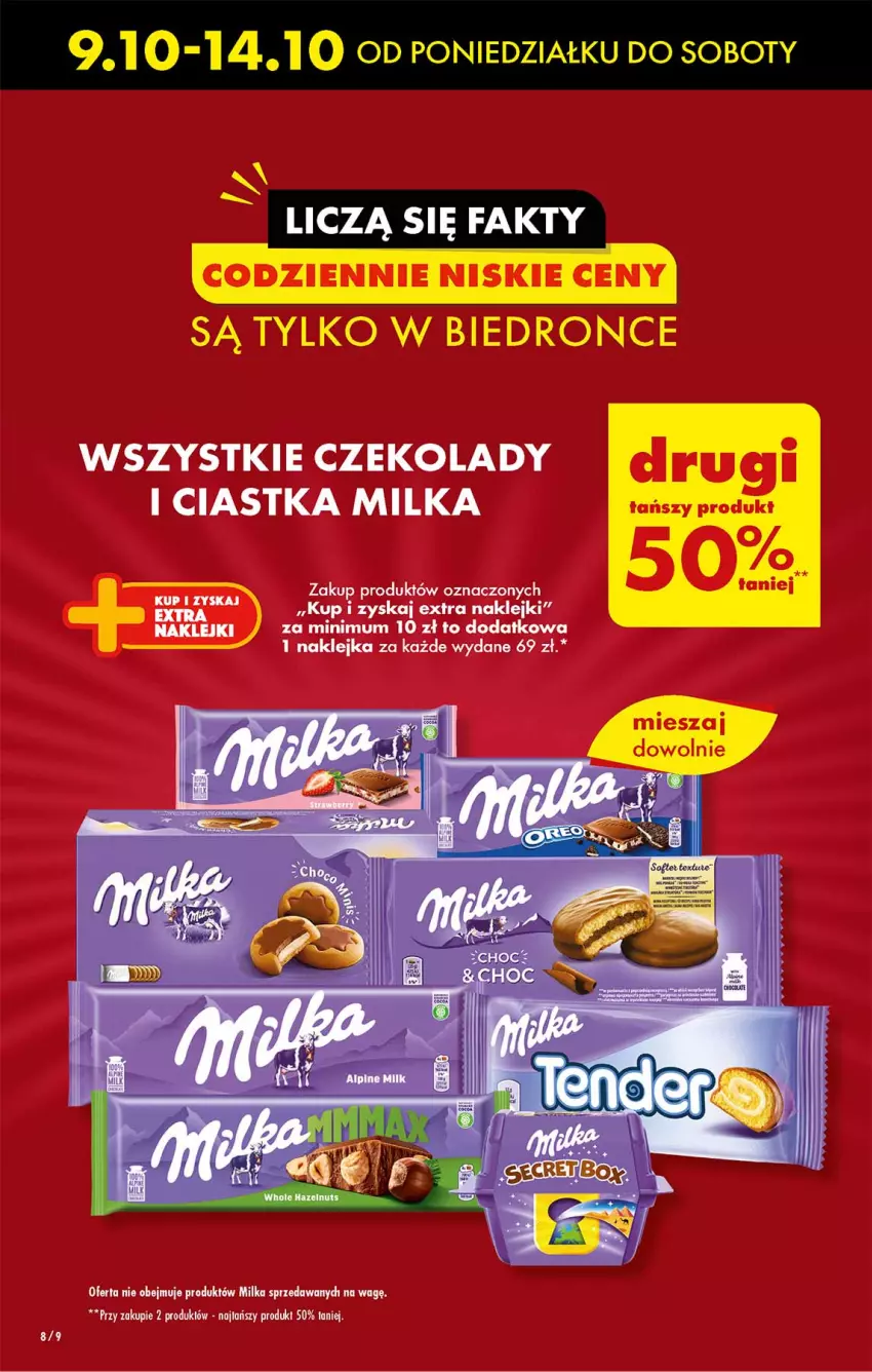 Gazetka promocyjna Biedronka - Od poniedzialku - ważna 09.10 do 14.10.2023 - strona 8 - produkty: Ciastka, Dron, Klej, Milka