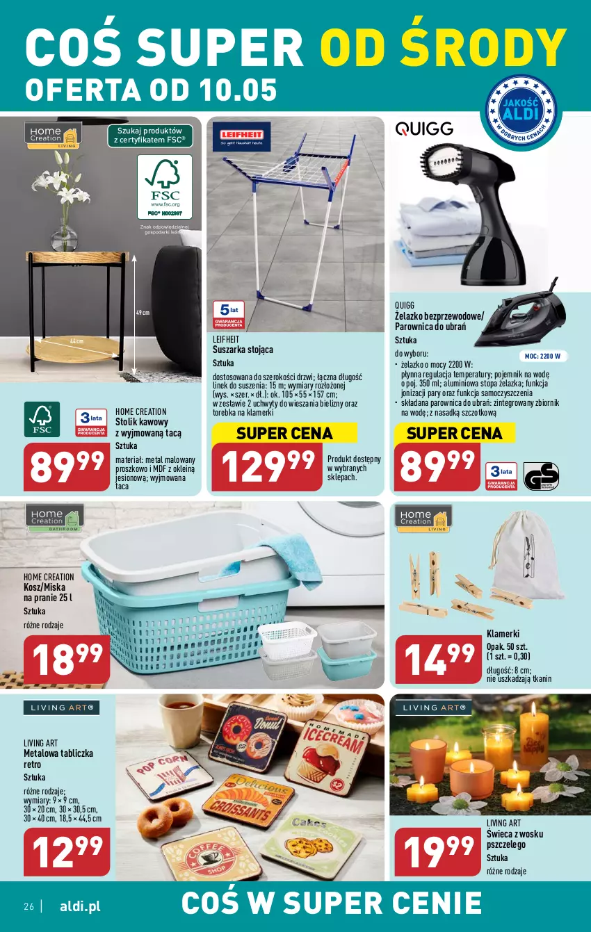 Gazetka promocyjna Aldi - Pełen katalog - ważna 08.05 do 13.05.2023 - strona 26 - produkty: Drzwi, Kosz, LEGO, Miska, Parownica, Pojemnik, Stolik, Stolik kawowy, Suszarka, Taca, Top, Torebka, Uchwyty