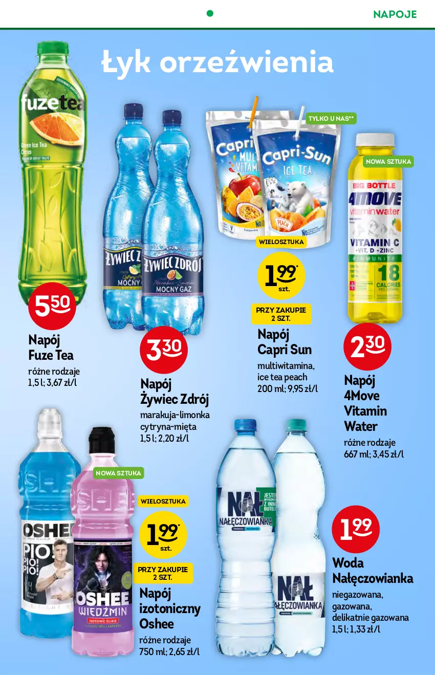 Gazetka promocyjna Żabka - ważna 22.09 do 28.09.2021 - strona 11 - produkty: Ice tea, Limonka, Mięta, Nałęczowianka, Napój, Napój izotoniczny, Napoje, O nas, Oshee, Woda