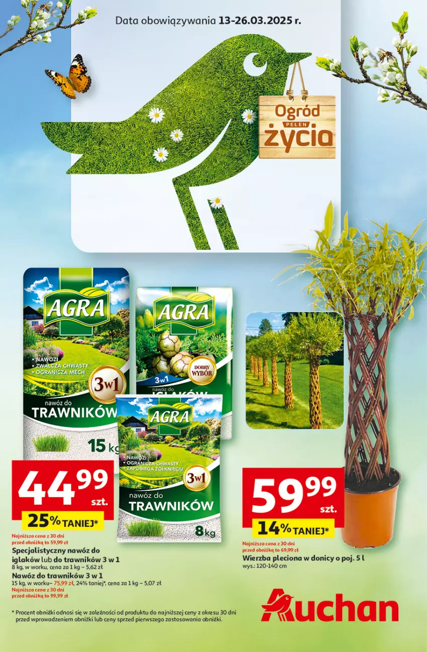 Gazetka promocyjna Auchan - Gazetka Ogród pełen życia Hipermarket Auchan - ważna 13.03 do 26.03.2025 - strona 1 - produkty: Gra, Nawóz