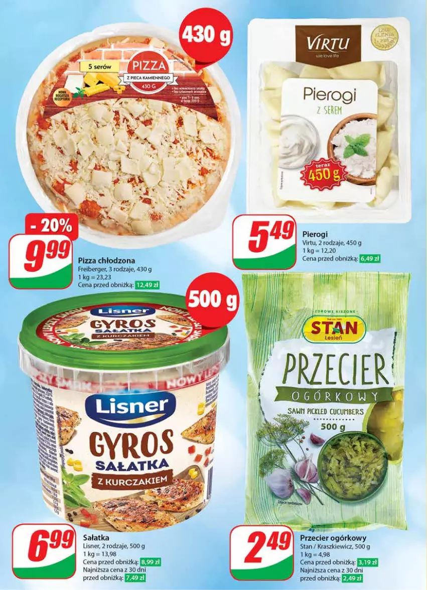 Gazetka promocyjna Dino - Gazetka 11/2024 - ważna 13.03 do 19.03.2024 - strona 40 - produkty: Lisner, Pierogi, Pizza, Sałat, Sałatka, Virtu