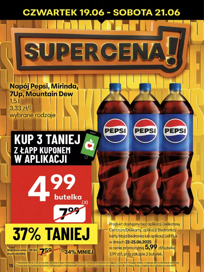 Gazetka promocyjna Delikatesy Centrum - Franczyza DC25 Czwartek - ważna 19.06 do 25.06.2025 - strona 15