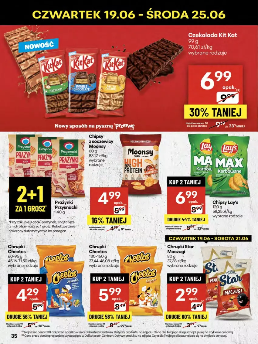 Gazetka promocyjna Delikatesy Centrum - Franczyza DC25 Czwartek - ważna 19.06 do 25.06.2025 - strona 35 - produkty: Cheetos, Chipsy, Chrupki, Fa, Rum