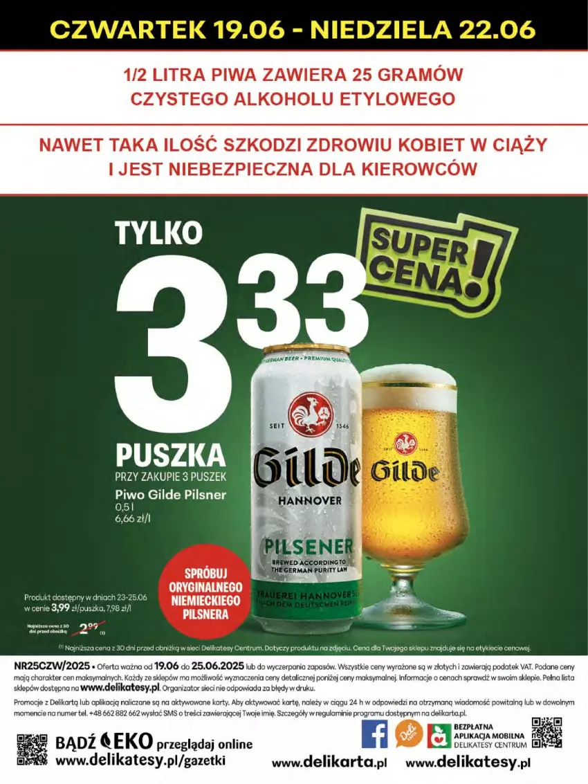 Gazetka promocyjna Delikatesy Centrum - Franczyza DC25 Czwartek - ważna 19.06 do 25.06.2025 - strona 47 - produkty: Gra, Piec, Piwa, Piwo, Rum