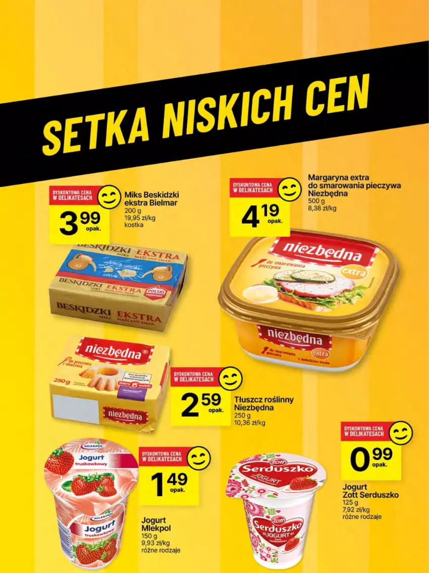 Gazetka promocyjna Delikatesy Centrum - Franczyza DC25 Czwartek - ważna 19.06 do 25.06.2025 - strona 49 - produkty: Beskidzki, Jogurt, Margaryna, Piec, Ser, Tłuszcz roślinny, Zott