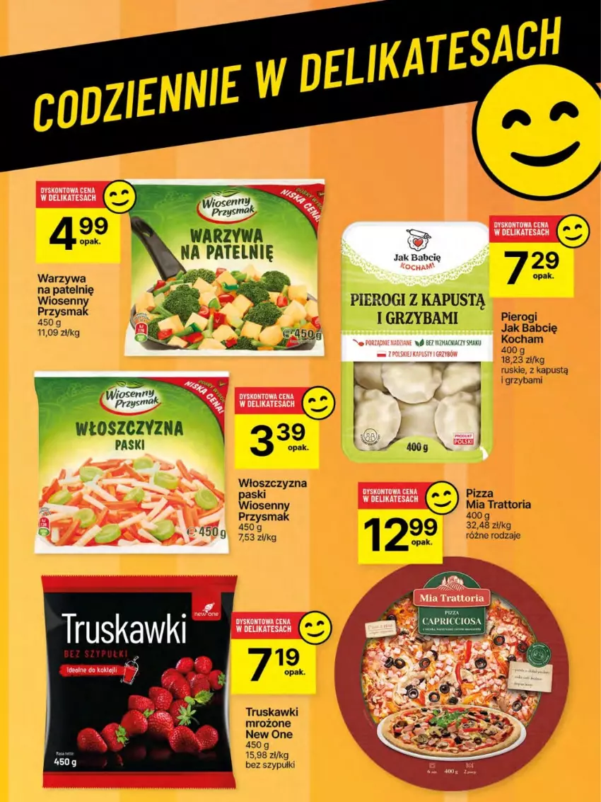 Gazetka promocyjna Delikatesy Centrum - Franczyza DC25 Czwartek - ważna 19.06 do 25.06.2025 - strona 53 - produkty: Bell, Bella, Kapustą, Koc, Pierogi, Pizza, Truskawki, Warzywa