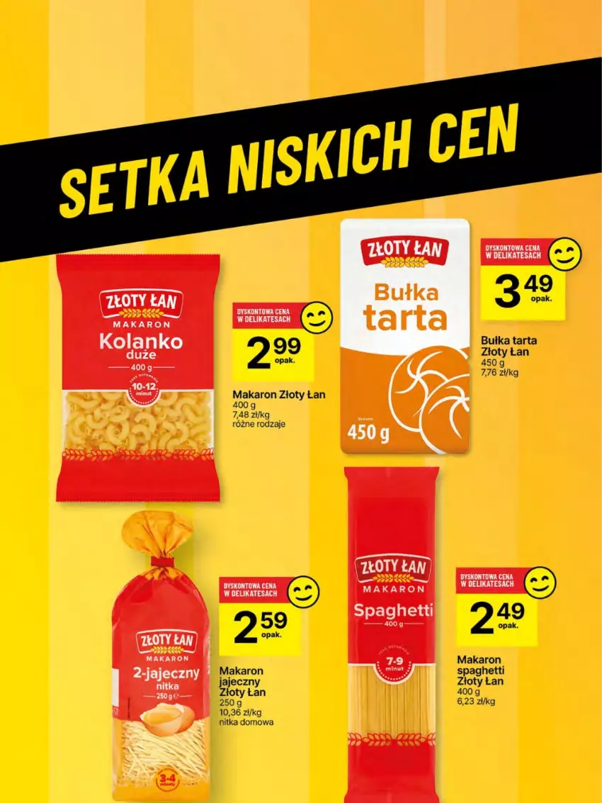 Gazetka promocyjna Delikatesy Centrum - Franczyza DC25 Czwartek - ważna 19.06 do 25.06.2025 - strona 54 - produkty: Bułka, Bułka tarta, Makaron, Spaghetti, Tarta