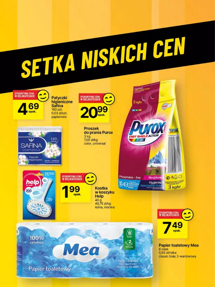 Gazetka promocyjna Delikatesy Centrum - Franczyza DC25 Czwartek - ważna 19.06 do 25.06.2025 - strona 64 - produkty: Kosz, Papier, Papier toaletowy, Proszek do prania, Pur