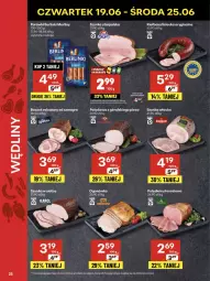 Gazetka promocyjna Delikatesy Centrum - Franczyza DC25 Czwartek - Gazetka - ważna od 25.06 do 25.06.2025 - strona 25 - produkty: Piec, Polędwica, Sos, Koc, Gin, Gra, Parówki, Dron, Szynka, Morliny, Boczek, Kiełbasa, Berlinki, Ogonówka