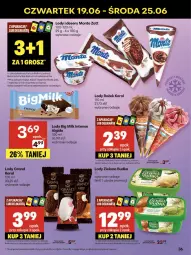 Gazetka promocyjna Delikatesy Centrum - Franczyza DC25 Czwartek - Gazetka - ważna od 25.06 do 25.06.2025 - strona 36 - produkty: Ser, Rum, Koc, Gra, Zott, Big Milk, Dron, Lody, Algida, Zielona Budka, Deser, Orka, Monte, LG
