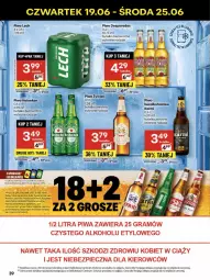 Gazetka promocyjna Delikatesy Centrum - Franczyza DC25 Czwartek - Gazetka - ważna od 25.06 do 25.06.2025 - strona 39 - produkty: Piwa, Piwo, Piec, Rum, Gra, Kasztelan, Heineken, Tyskie, Warka, Tatra, Dron, Desperados, Lech Premium