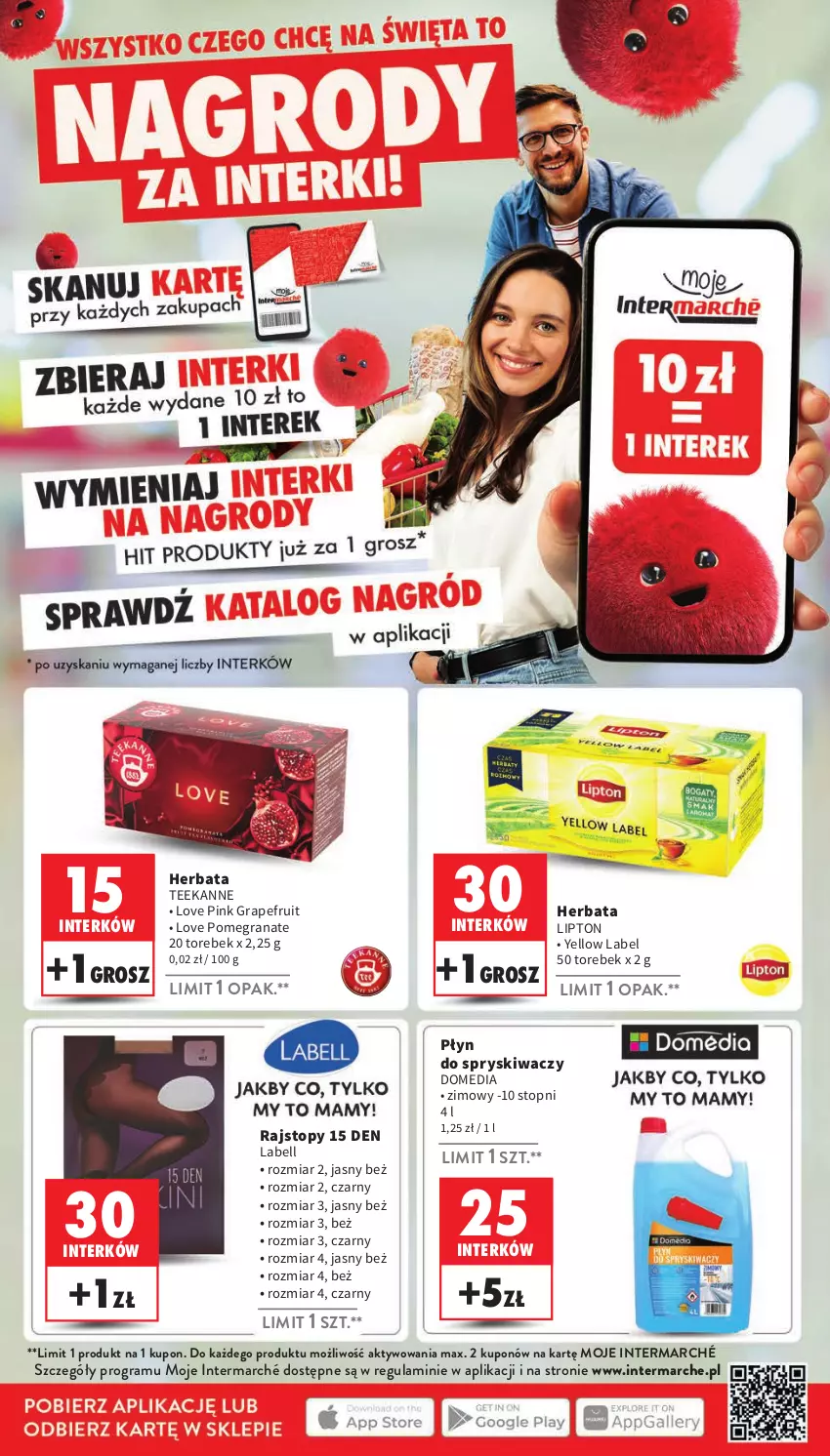 Gazetka promocyjna Intermarche - Gazetka Intermarche - ważna 28.11 do 04.12.2024 - strona 21 - produkty: Bell, Gra, Granat, Herbata, Lipton, Płyn do spryskiwaczy, Rajstopy, Teekanne, Top