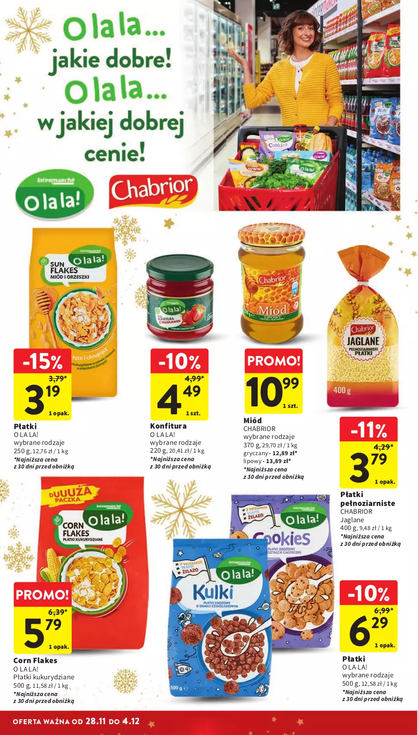 Gazetka promocyjna Intermarche - Gazetka Intermarche - ważna 28.11 do 04.12.2024 - strona 44 - produkty: Chabrior, Corn flakes, Gry, Konfitura, Miód