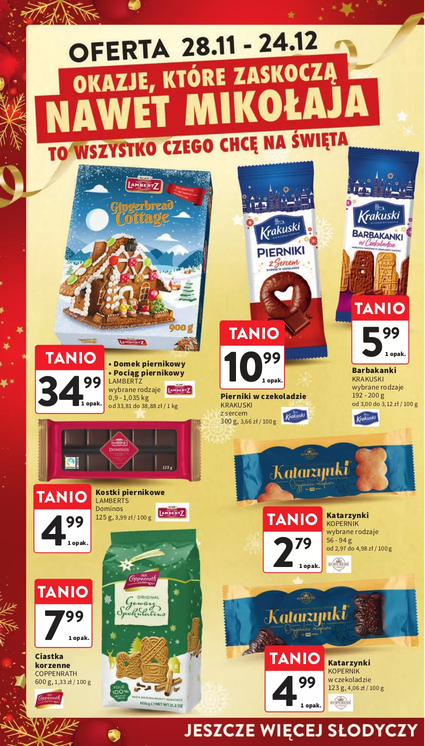 Gazetka promocyjna Intermarche - Gazetka Intermarche - ważna 28.11 do 04.12.2024 - strona 6 - produkty: Ciastka, Krakus, Krakuski, Piernik, Pierniki w czekoladzie, Pociąg, Ser