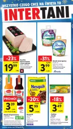 Gazetka promocyjna Intermarche - Gazetka Intermarche - Gazetka - ważna od 04.12 do 04.12.2024 - strona 46 - produkty: Kurczak, Ser, Por, Nesquik, Madej Wróbel, Bulion, Szynka konserwowa, Lion, Szynka, Serek, Fortuna, Serek twarogowy, Rosół, Napój niegazowany, Napój, Almette, Knorr