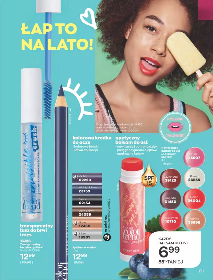 Gazetka promocyjna Avon - Katalog Avon 8/2021 kampania sierpień - ważna 01.08 do 31.08.2021 - strona 127 - produkty: Balsam do ust, HP