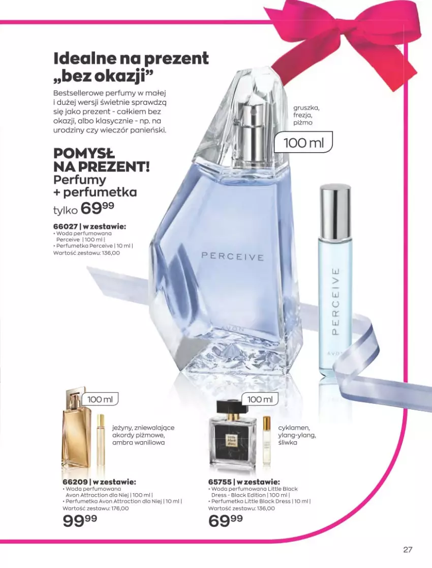 Gazetka promocyjna Avon - Katalog Avon 8/2021 kampania sierpień - ważna 01.08 do 31.08.2021 - strona 27 - produkty: Cyklamen, Dres, Jeżyny, Lack, Perfum, Woda, Woda perfumowana