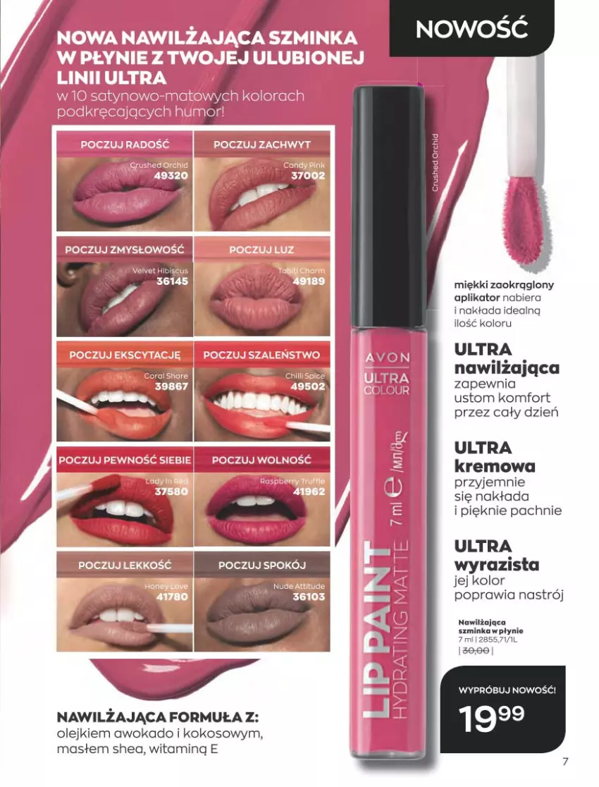 Gazetka promocyjna Avon - Katalog Avon 8/2021 kampania sierpień - ważna 01.08 do 31.08.2021 - strona 7 - produkty: Dega, Inka, Kokos, Olej, Szminka