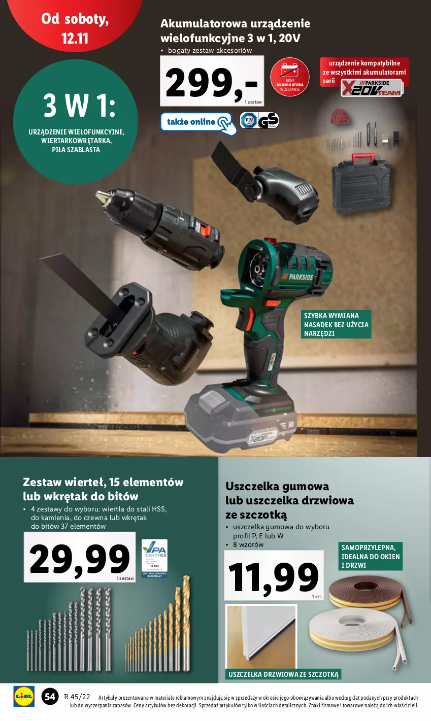 Gazetka promocyjna Lidl - GAZETKA - ważna 07.11 do 12.11.2022 - strona 58 - produkty: Akumulator, Drzwi, Mop, Ser, Tarka, Urządzenie wielofunkcyjne, Wkręt, Zestaw wierteł