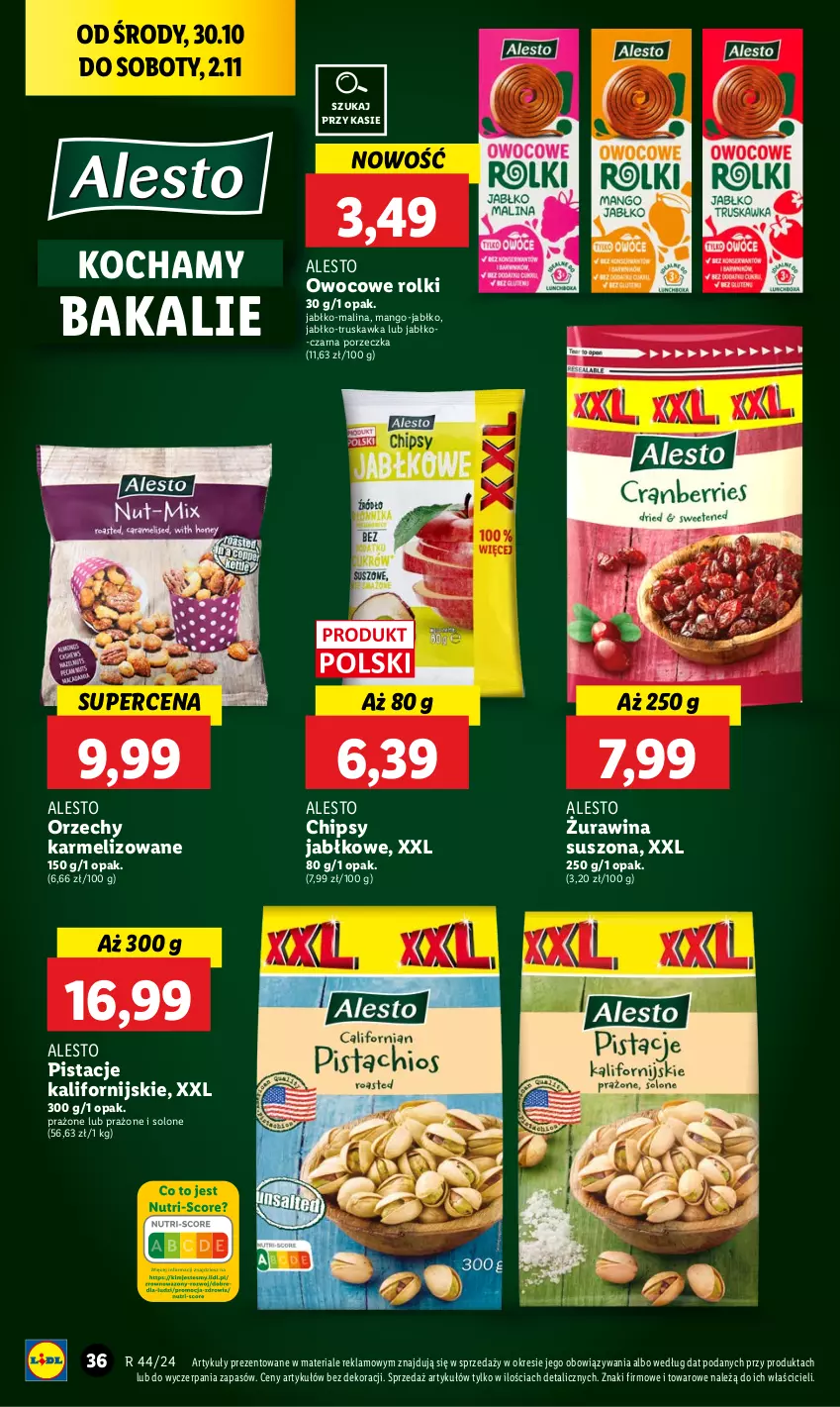 Gazetka promocyjna Lidl - GAZETKA - ważna 30.10 do 02.11.2024 - strona 42 - produkty: Chipsy, Koc, Mango, Pistacje, Por, Rolki