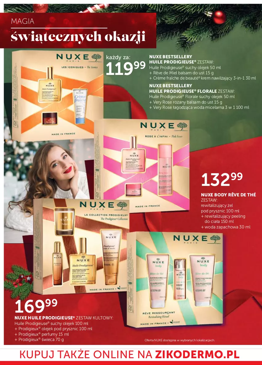 Gazetka promocyjna Ziko - Gazetka Ziko Dermo - ważna 14.12 do 27.12.2023 - strona 6 - produkty: Balsam do ust, Body, Flora, Krem nawilżający, Nuxe, Olej, Olejek pod prysznic, Peeling, Perfum, Róża, Woda, Woda micelarna