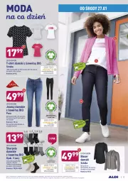 Gazetka promocyjna Aldi - ALE! CENA w ALDI - Gazetka - ważna od 31.01 do 31.01.2021 - strona 25 - produkty: Blezer damski, Karp, T-shirt, Wełna, Moda, Control, Fa