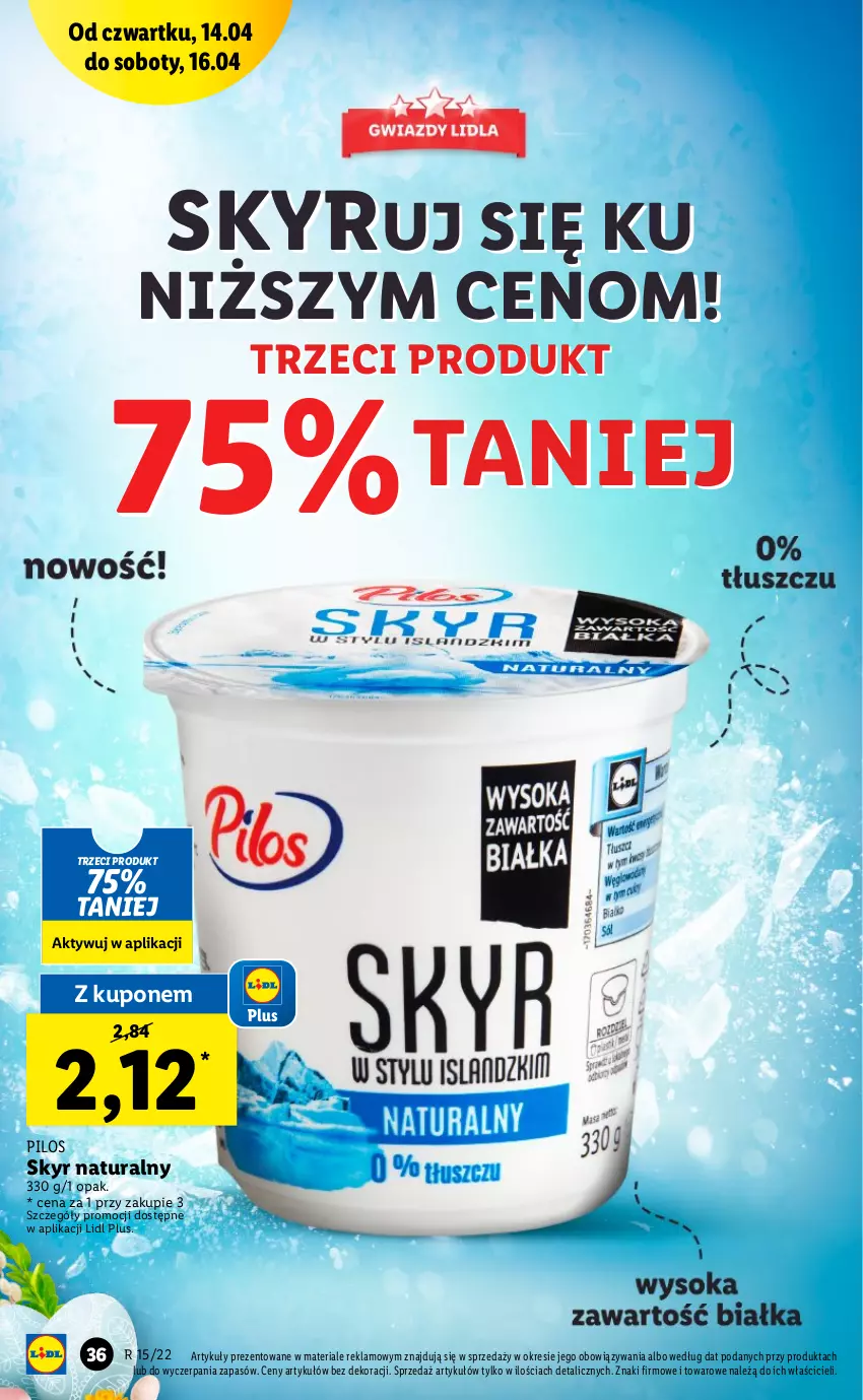 Gazetka promocyjna Lidl - GAZETKA - ważna 14.04 do 16.04.2022 - strona 36 - produkty: Pilos