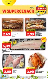 Gazetka promocyjna Lidl - GAZETKA - Gazetka - ważna od 16.04 do 16.04.2022 - strona 22 - produkty: Polędwica, Pstrąg tęczowy, Karmazyn wędzony, Tusz, Pstrąg, Dorsz