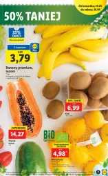 Gazetka promocyjna Lidl - GAZETKA - Gazetka - ważna od 16.04 do 16.04.2022 - strona 7 - produkty: Banany, Papaja, Cytryny