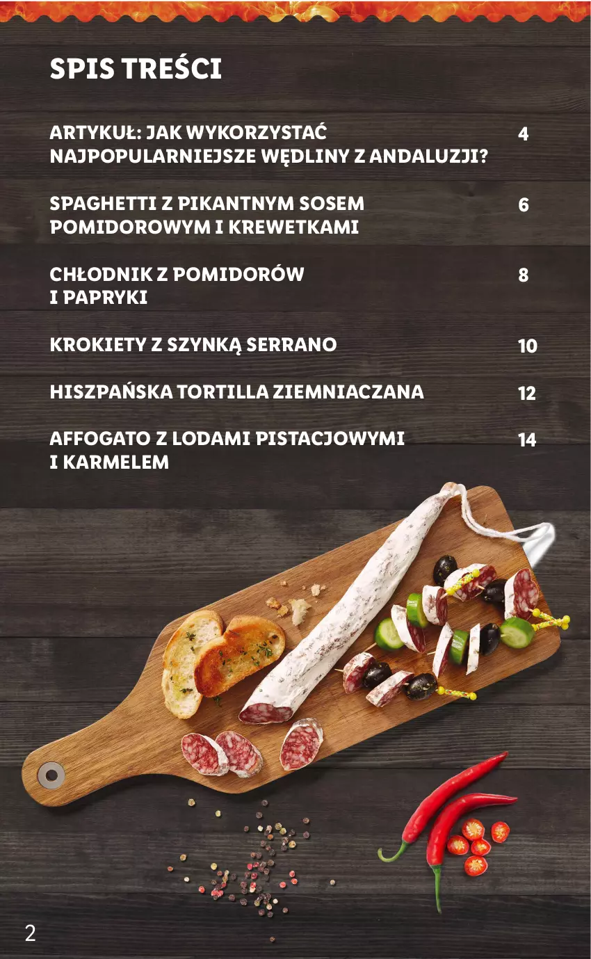 Gazetka promocyjna Lidl - KATALOG ANDALUZJA - ważna 20.06 do 25.06.2022 - strona 2 - produkty: Krokiety, Ser, Sos, Spaghetti, Tortilla